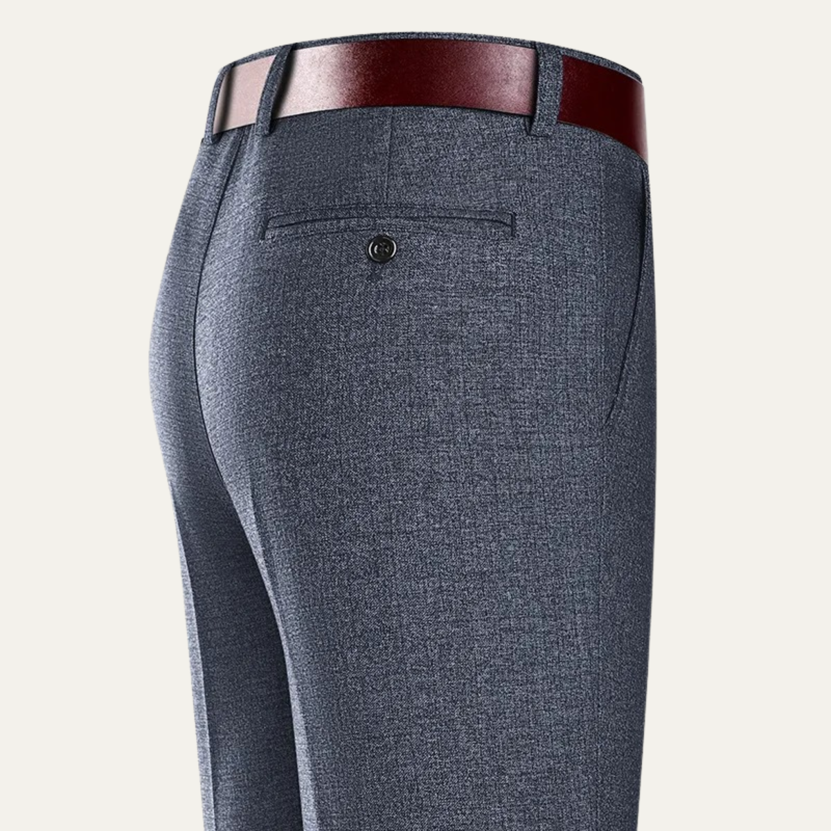 Men's Double Pleated Straight Leg Dress Pants