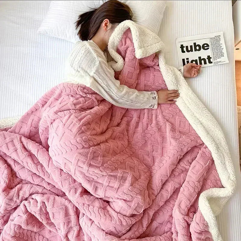 Lambswool Blanket Warm Comfortable Winter Throw