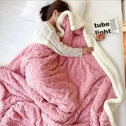 Lambswool Blanket Warm Comfortable Winter Throw