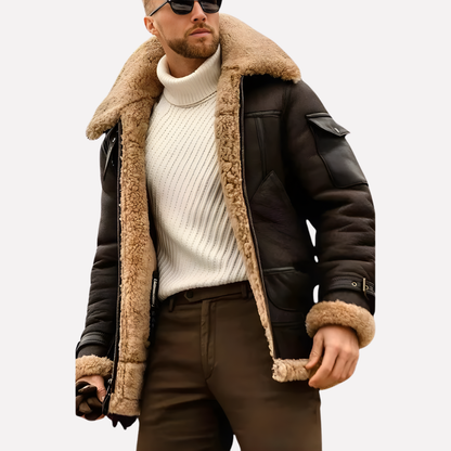 Men's Aviator Leather Jacket