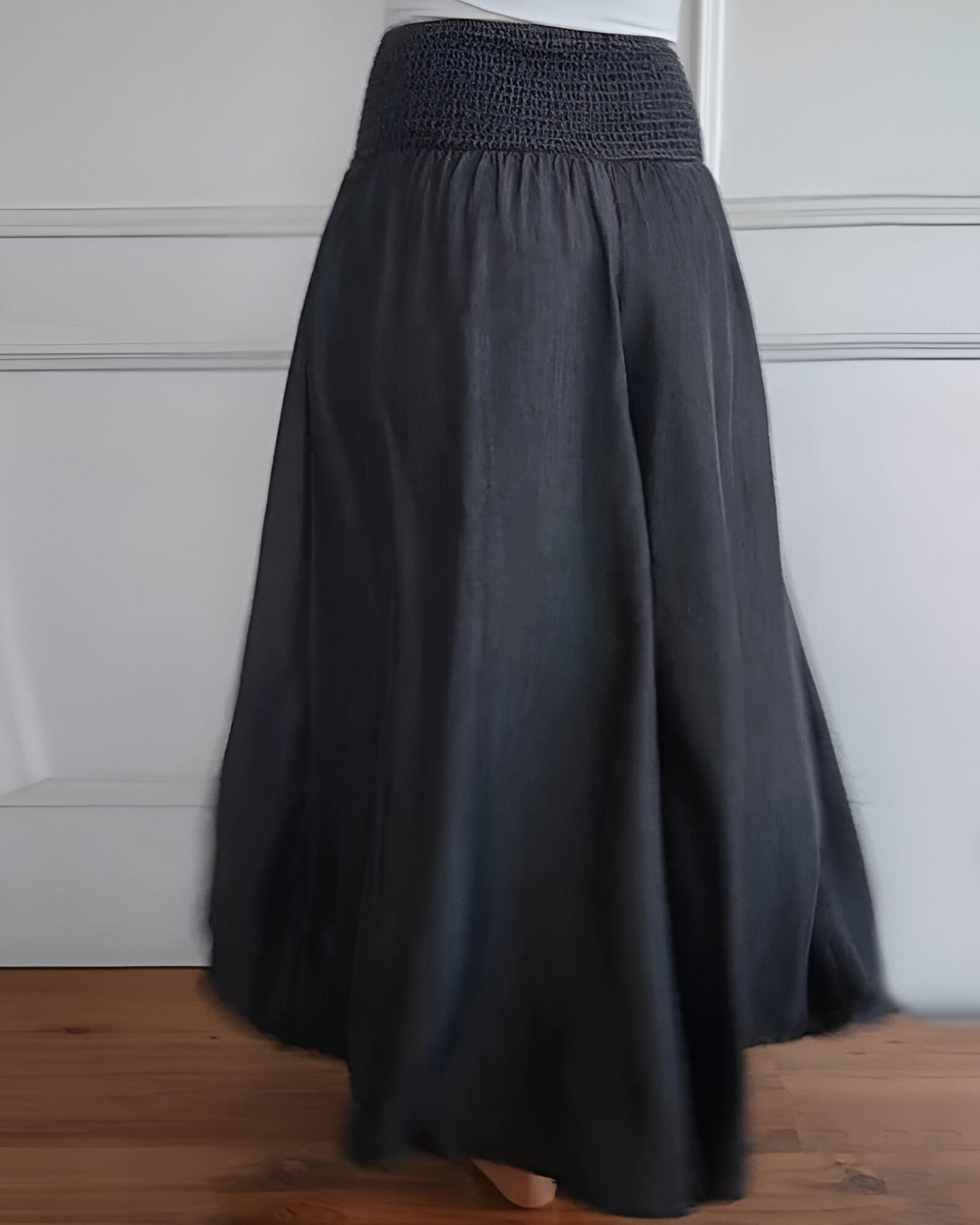 Women's Wide Leg Pants Smocked Waist