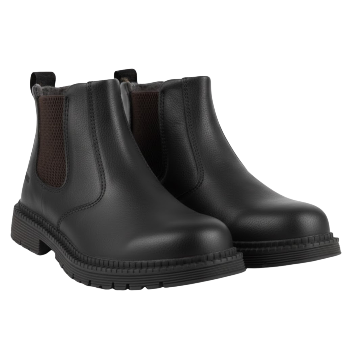 Durable Men's Leather Steel Toe Work Boots Waterproof