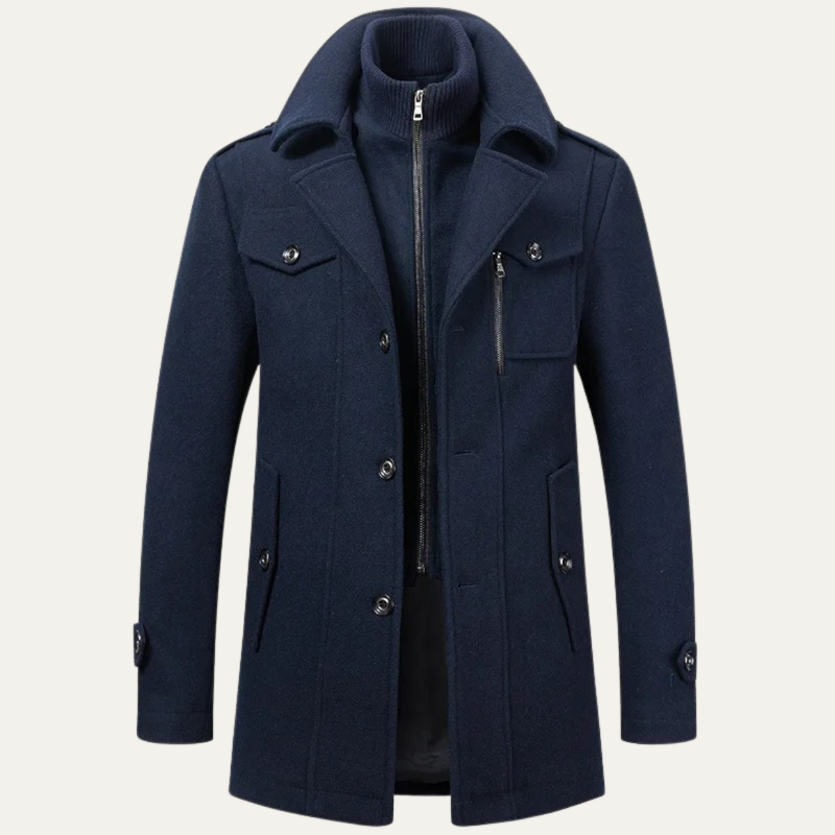 Men's Wool Blend Winter Coat