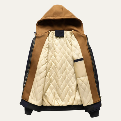 Men's Multi-Layer Hooded Bomber Jacket