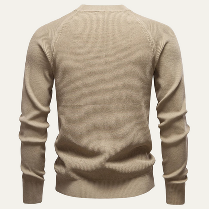 Men's Slim Fit Soft Knit Sweater Red