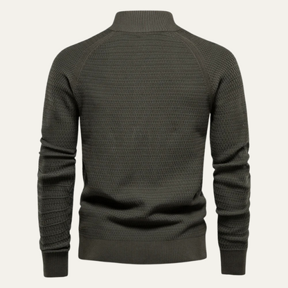 Men's Knitted Cotton Cardigan Button Up Casual