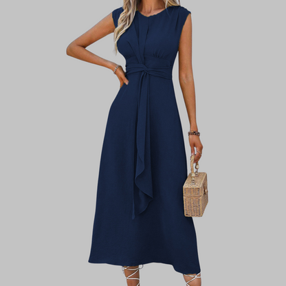 Beautiful Strapless Round Neck Floor Length Dress