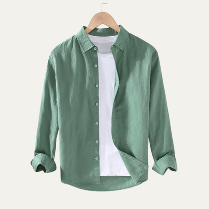 Men's Linen Cotton Casual Shirt