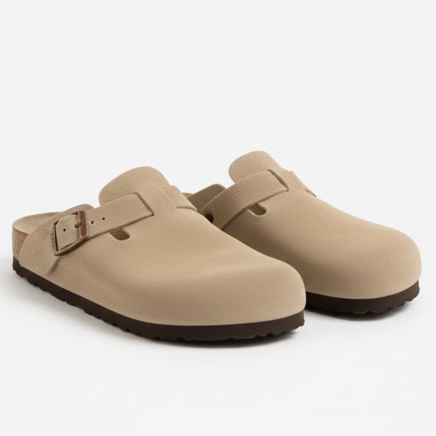 Comfortable Suede Slide Sandals for Women with Arch Support