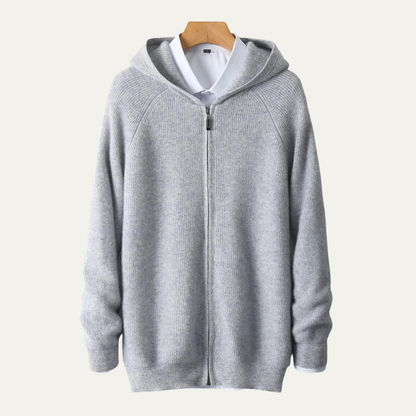 Men's Merino Wool Zipped Sweater Soft
