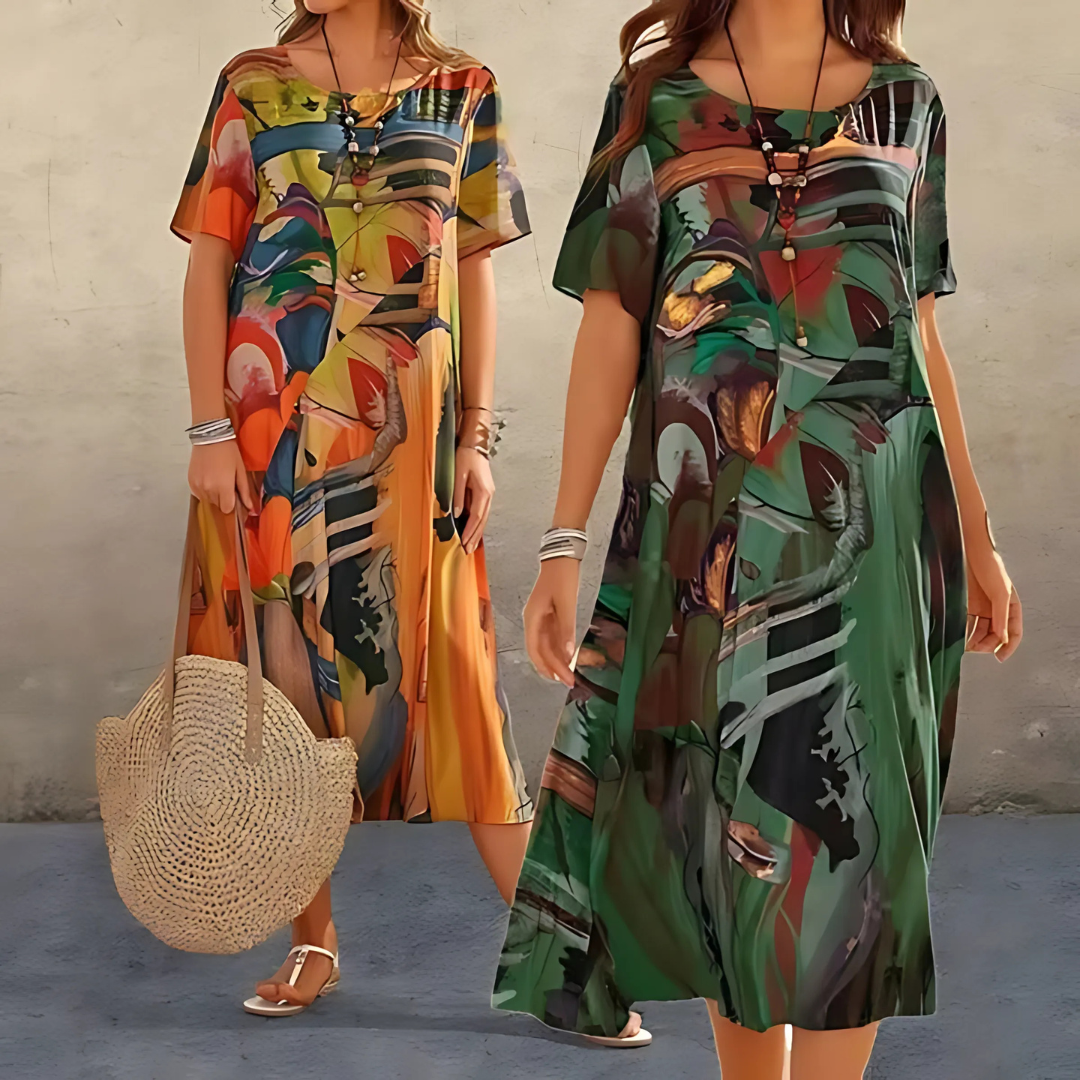 Beautiful Flower Print Dress