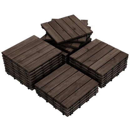 Wood Interlocking Tiles Indoor Outdoor