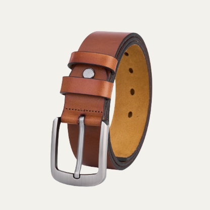 Men's Leather Classic Buckle Belt