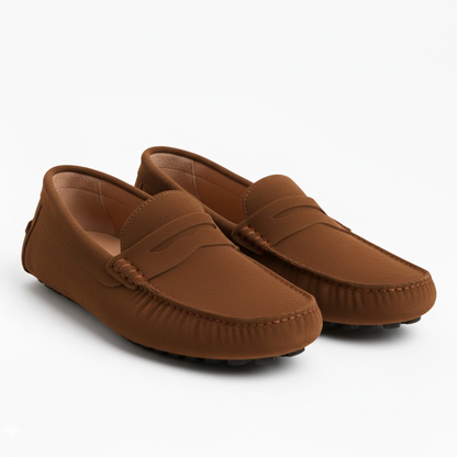 Luxury Leather Slip On Driving Shoes