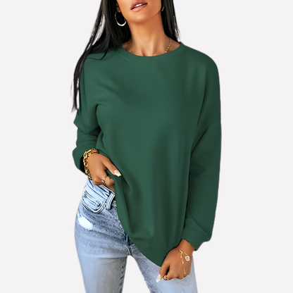 Women's Crew Neck Sweatshirt Cotton