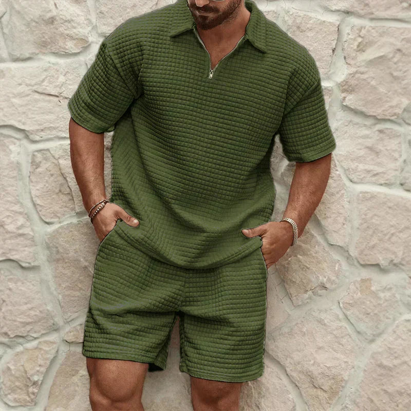 Men's Polo Shorts Set