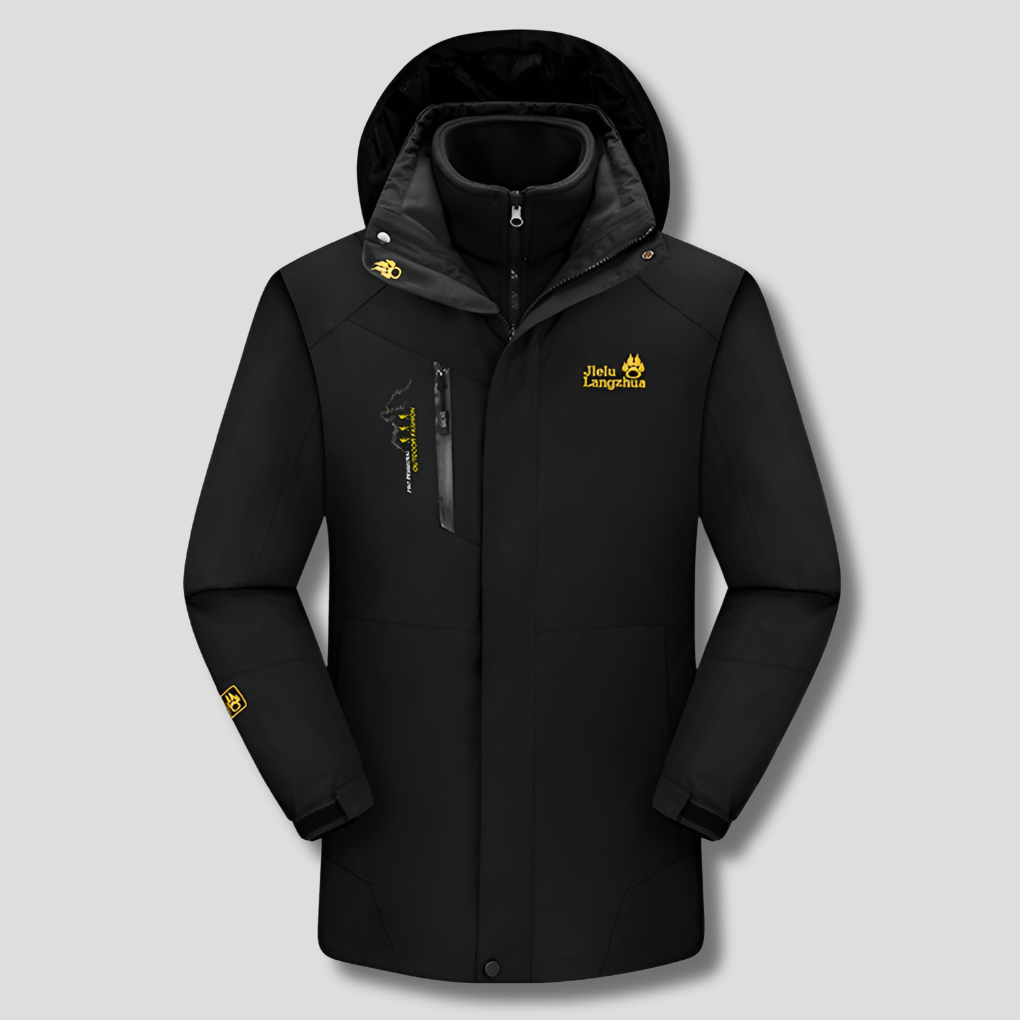 3-In-1 Waterproof Ski Jacket Insulated Winter Coat