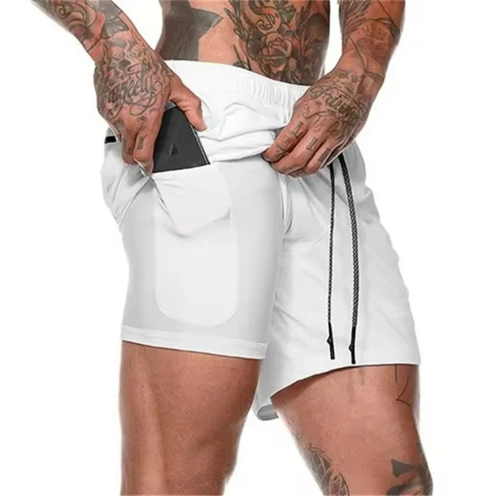 Men's Sport Shorts Athletic 2-In-1