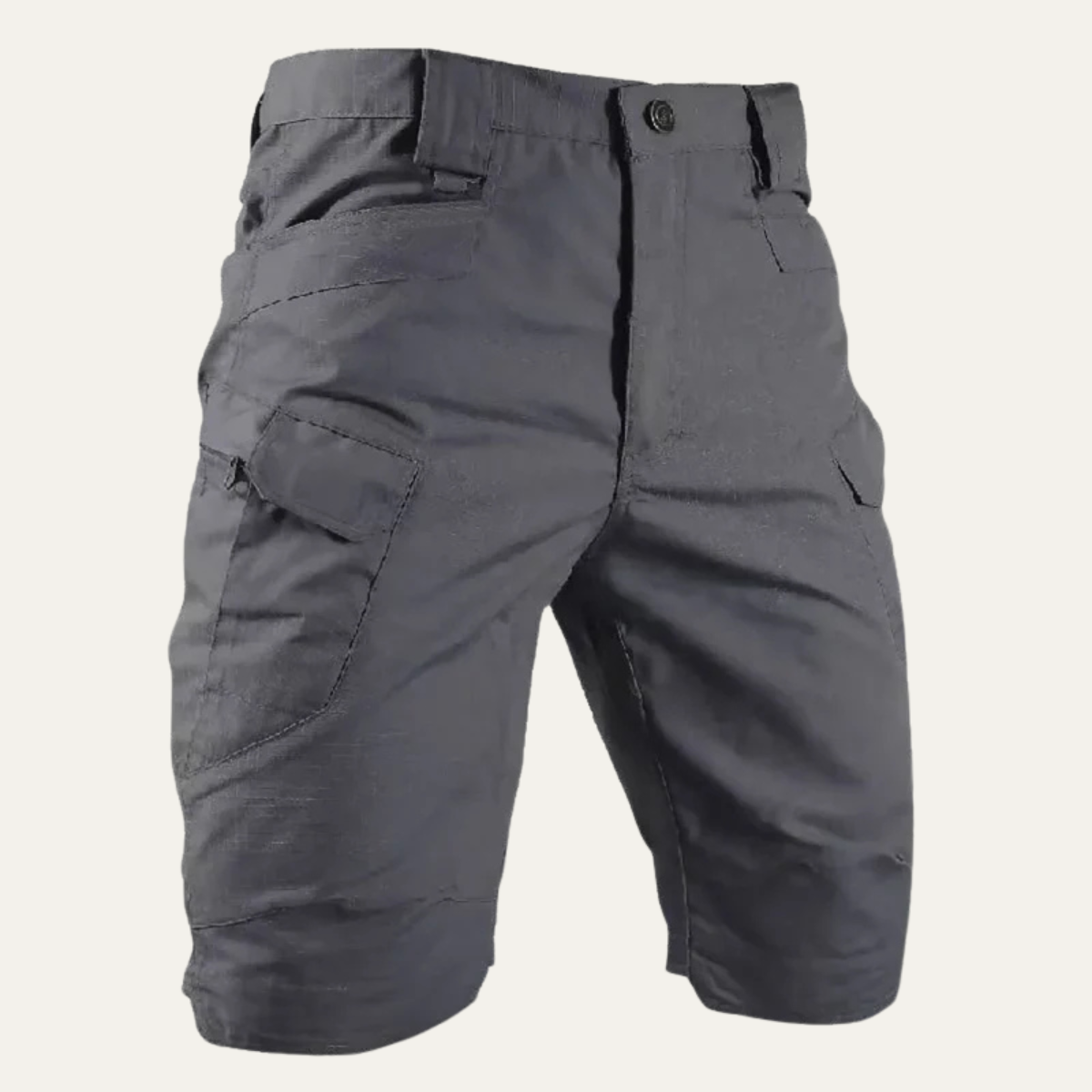 Men's Cargo Shorts Summer Casual Cotton Beige