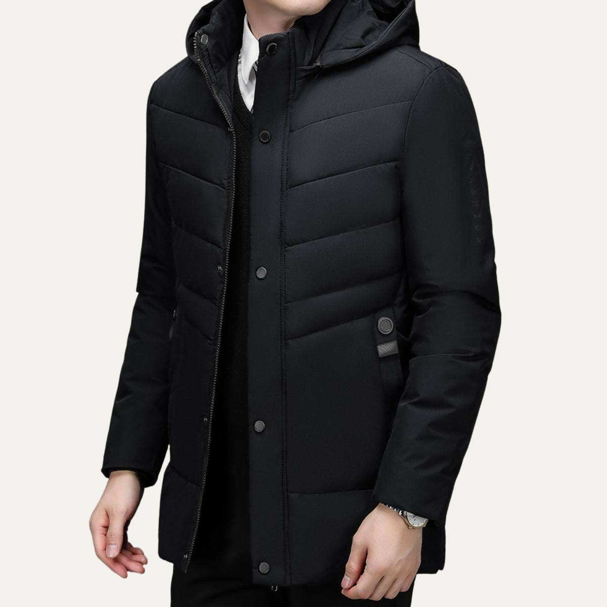 Men's Winter Hooded Puffer Jacket Warm