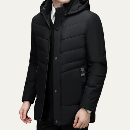 Men's Winter Hooded Puffer Jacket Warm
