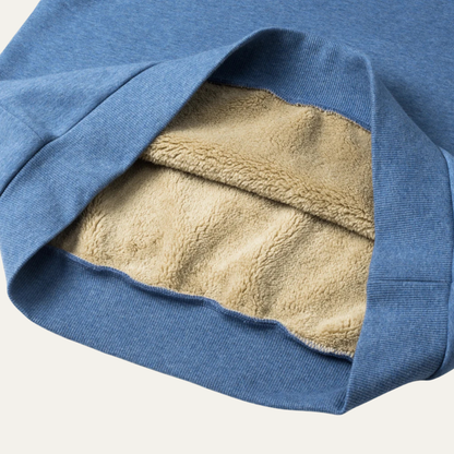 Men's Fleece Half Zip Turtleneck Sweater