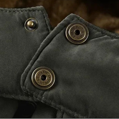 Men's Thick Hooded Parka Coat Fur Lined Warm