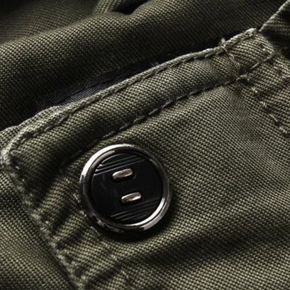 Men's Cotton Cargo Jacket With Pockets