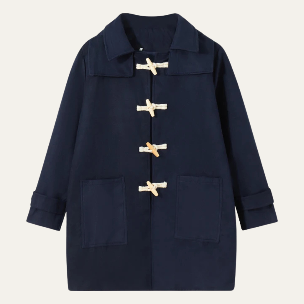 Men's Wool Blend Toggle Duffle Jacket - VibreMode