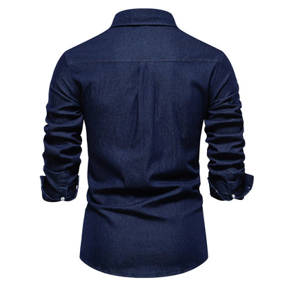 Mercer Men's Slim Fit Denim Shirt