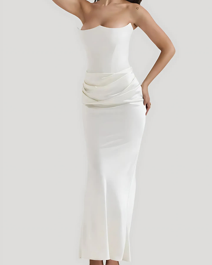 Elegant Long Sleeve Formal Maxi Dress