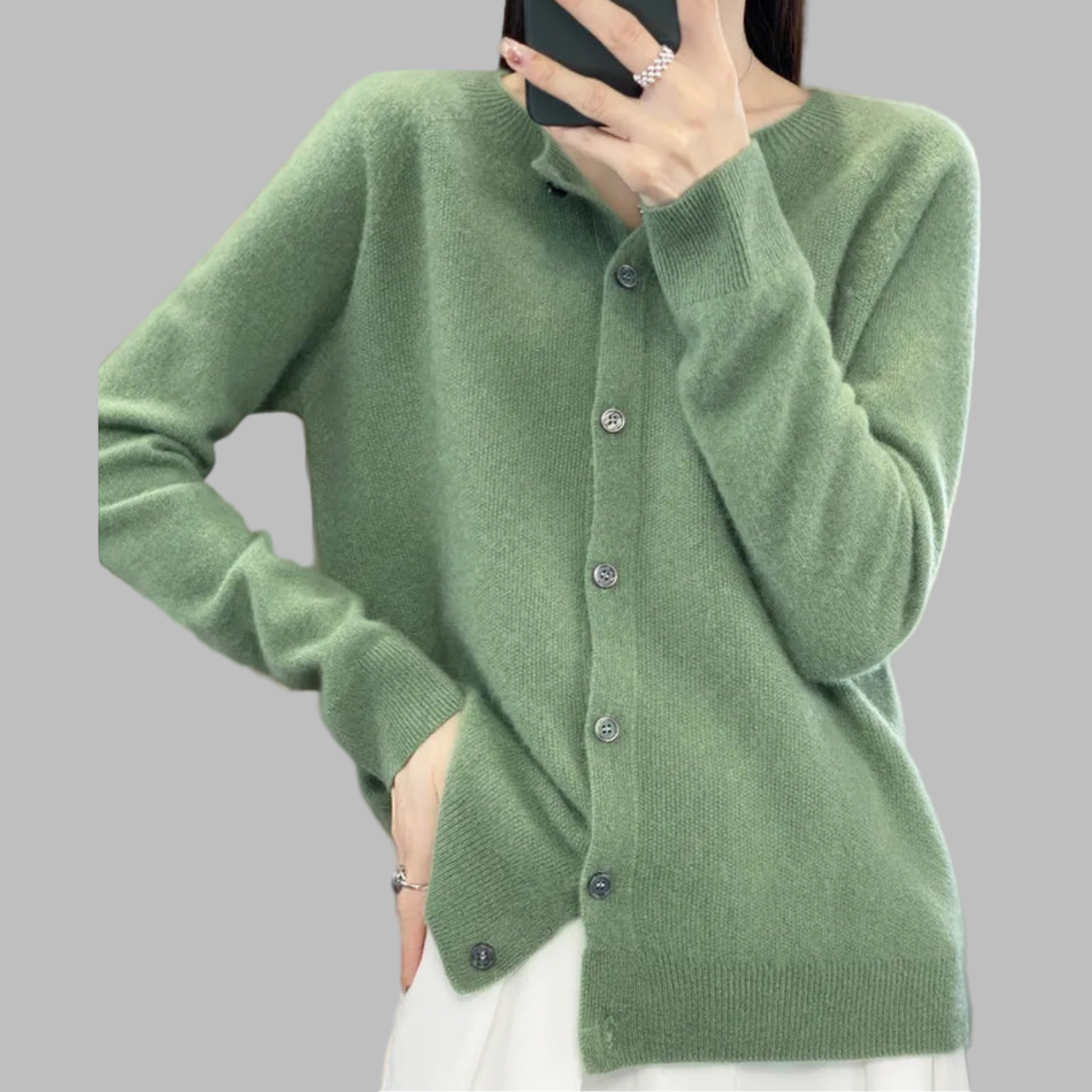 Women's Open Neck Cardigan Sweater