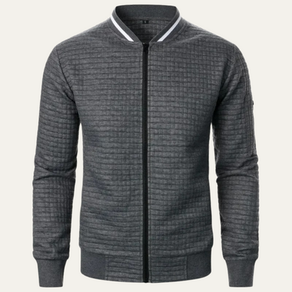 Men's Lightweight Quilted Bomber Jacket - VibreMode