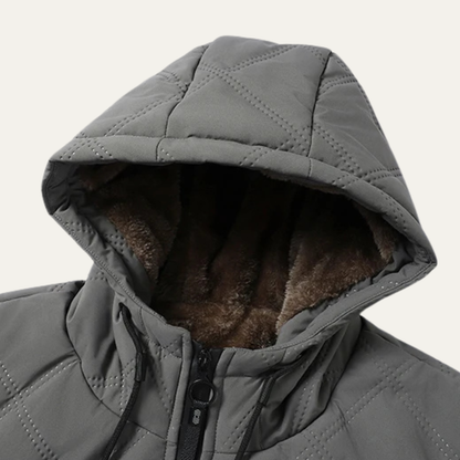 Men's Thick Fleece Lined Winter Hooded Coat