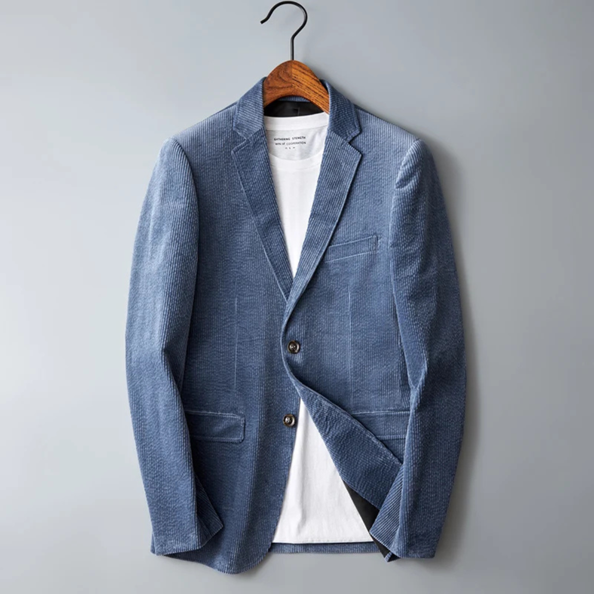Men's Slim Fit Corduroy Blazer Suit
