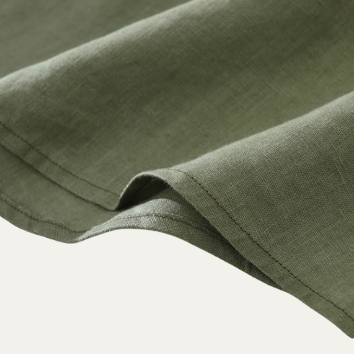 Men's Linen Casual Summer Shirt Green