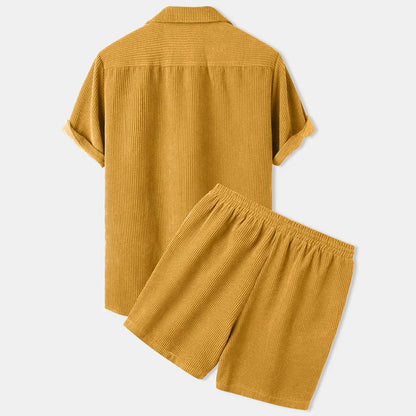 Men's Corduroy Shorts Set