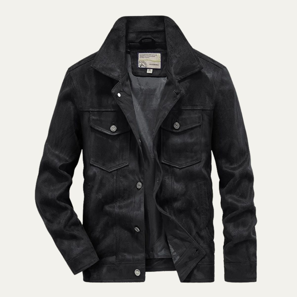Montclair Men's Suede Cargo Jacket Lightweight Brown