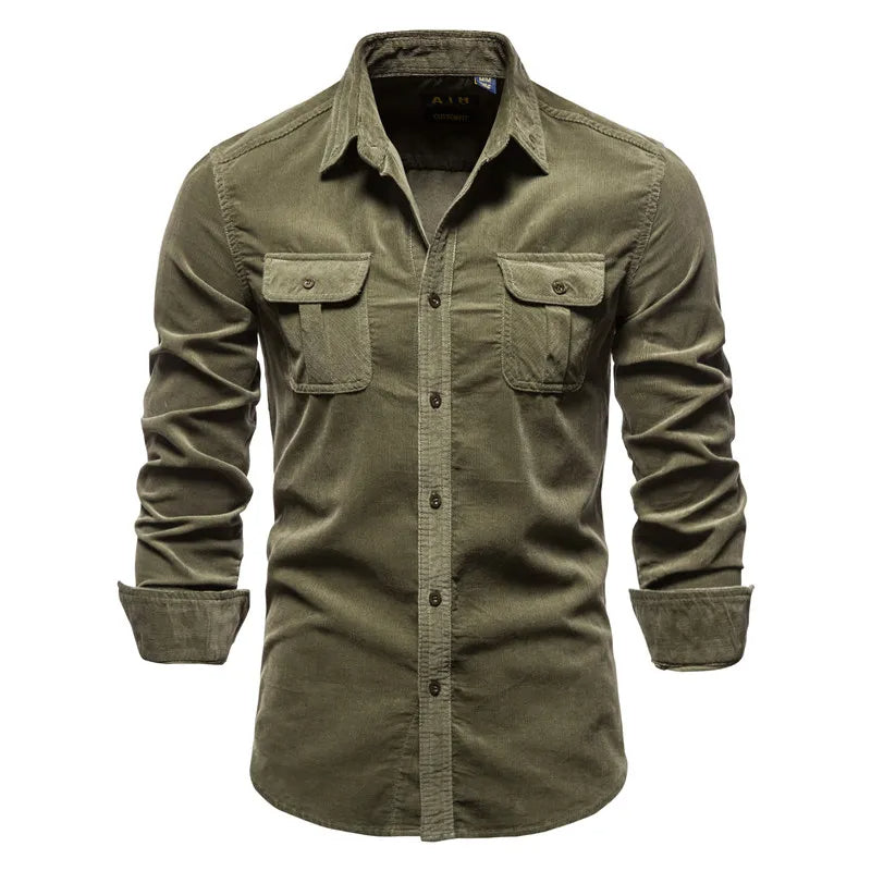 Slim Fit Corduroy Shirt