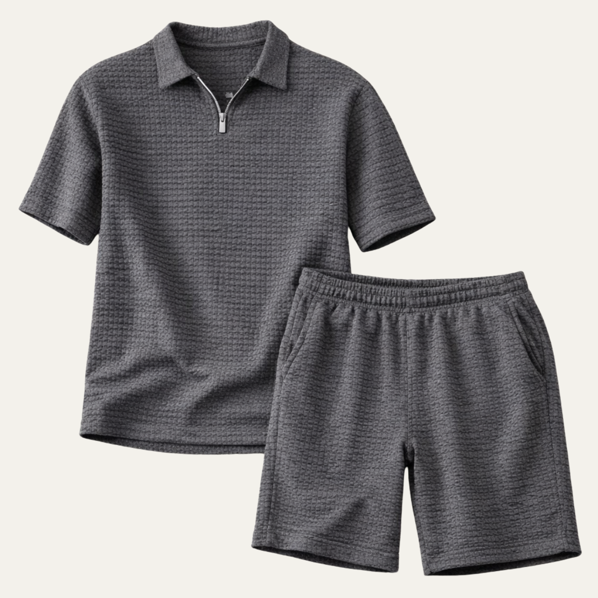 Ashcroft Men's Polo Shirt Shorts Set Casual Summer - VibreMode