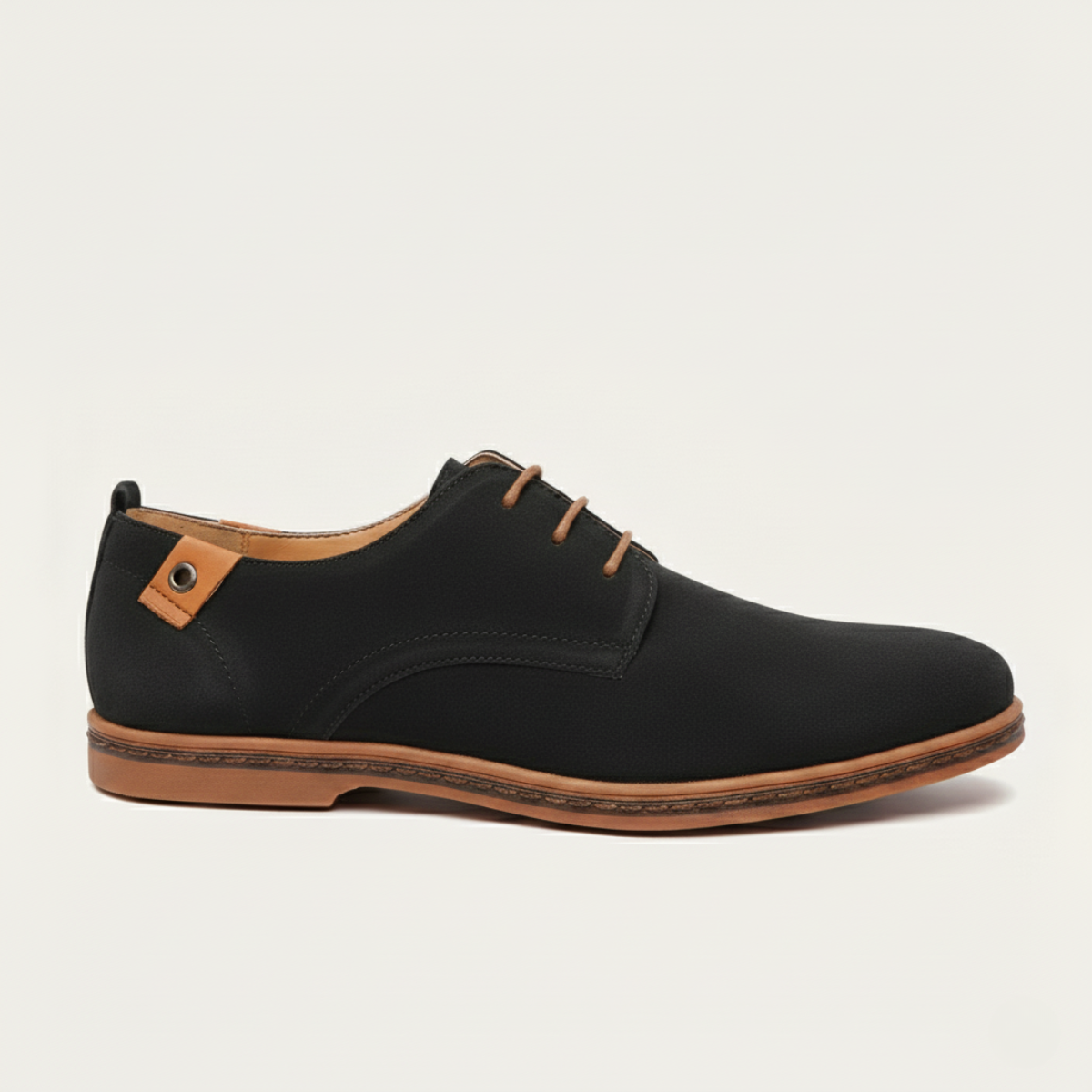 Devon Men's Suede Derby Shoes Classic Style - VibreMode