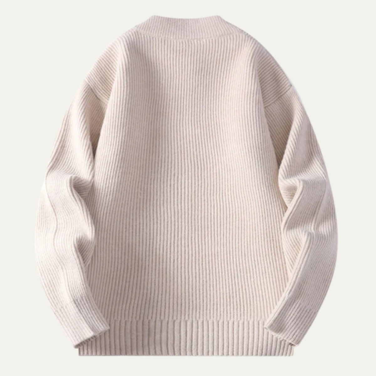 Men's Rib Knit Zip Cardigan