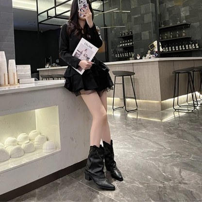 Decorative Embellished Cowboy Boots