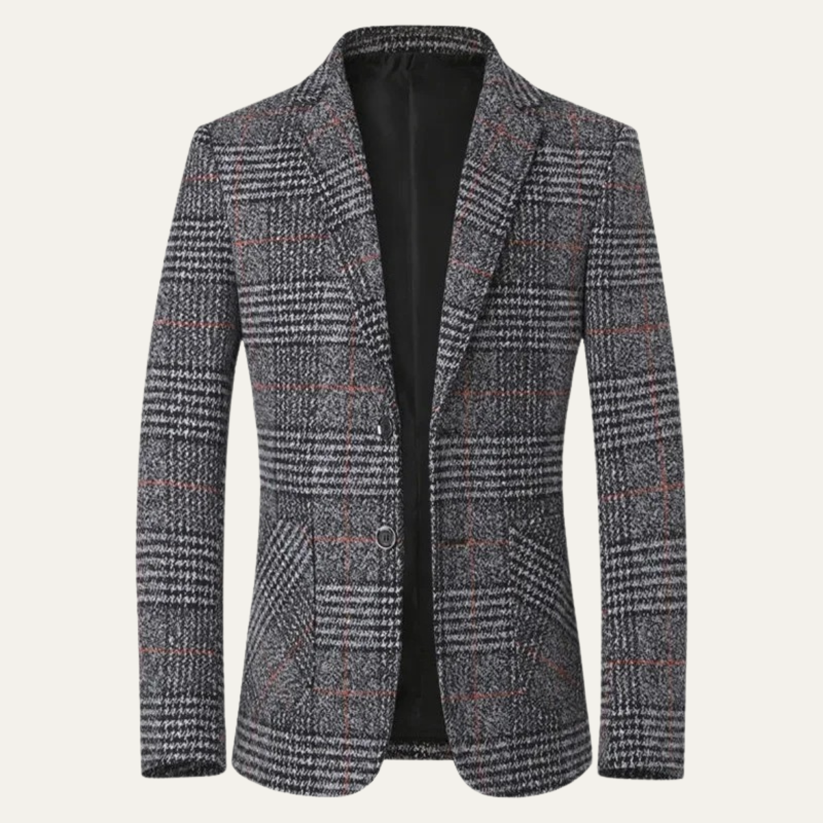 Men's Tweed Blazer Slim Fit Plaid