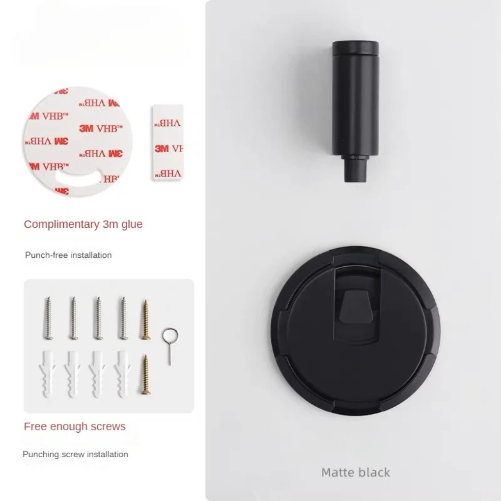 Magnetic Door Stopper Floor Mount No Drill