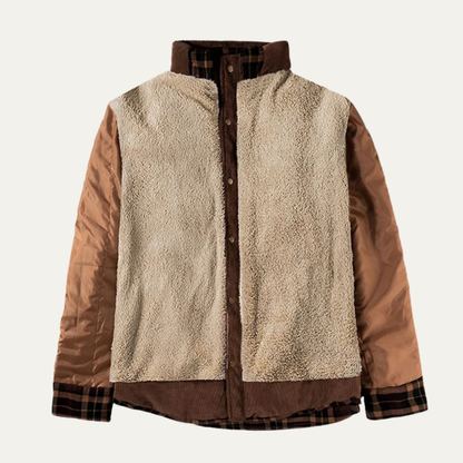 Men's Fleece Lined Flannel Jacket Plaid