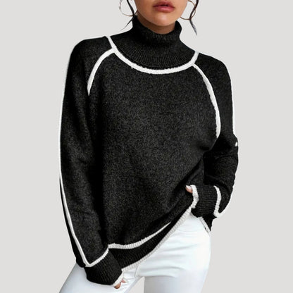 Fashionable Ladies Colorblock Spring Sweater