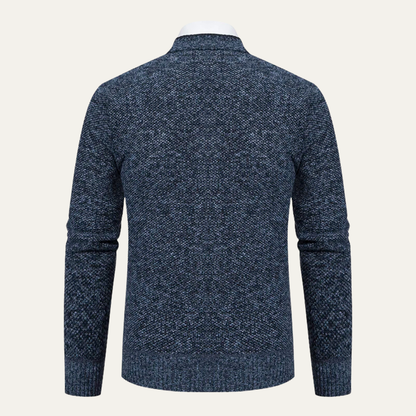 Peschiera Men's V Neck Cardigan Knitted Casual