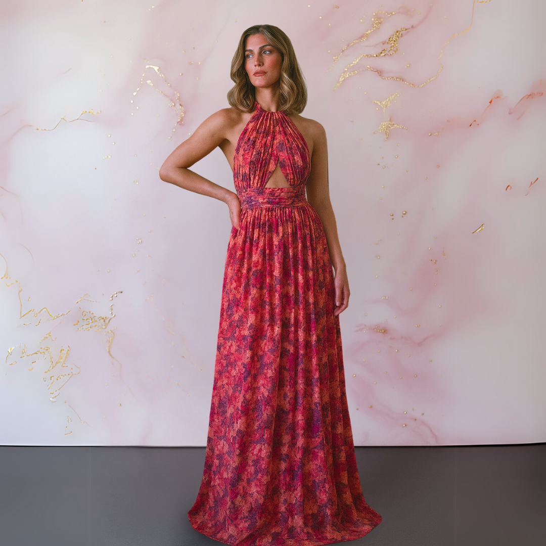 Elegant Women's Floral Maxi Dress