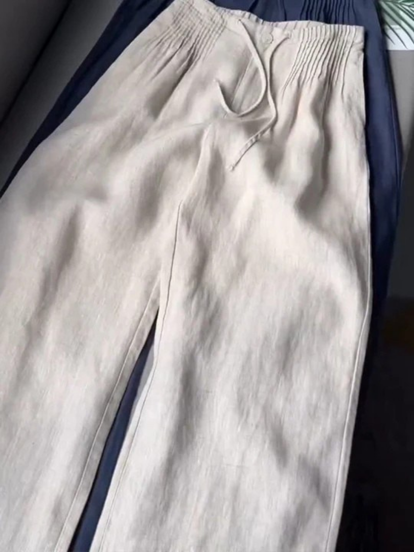 Comfortable Elastic Waist Loose Fit Pants